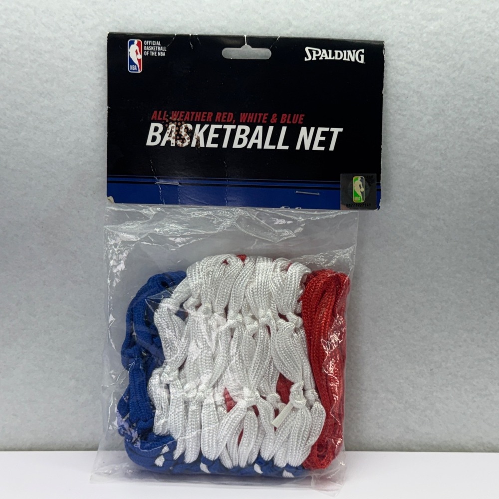 Spalding All Weather Basketball Net Red White Blue‎ Regulation Size New